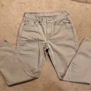Levi’s 514 Khaki Slim-Straight Fit 30X30 pants